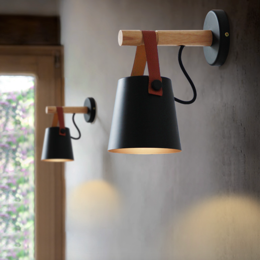Velvoryn | Modern LED Wall Light With Hanging Shade