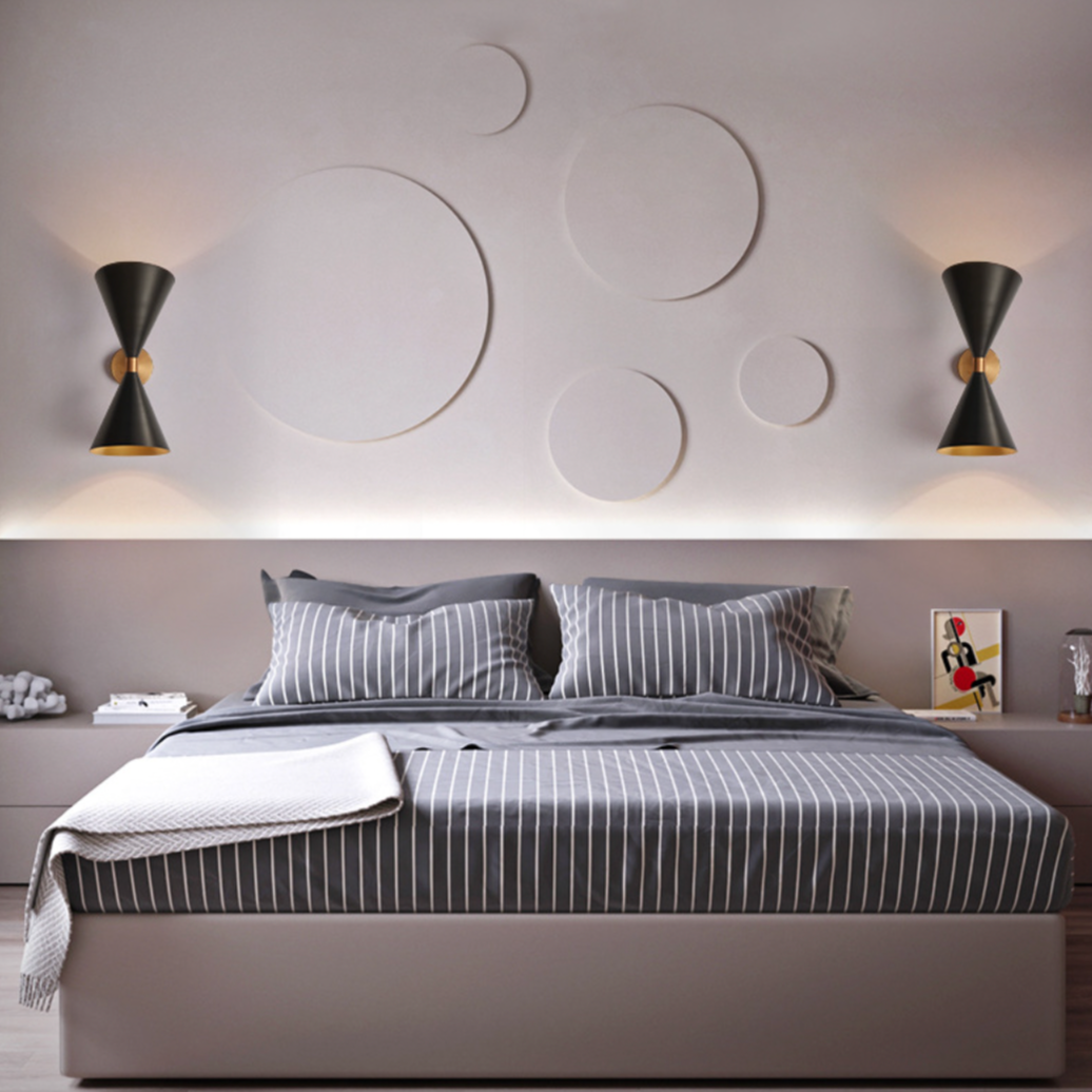 Vaelisth | Geometric Double Cone Architectural Symmetrical Wall Light