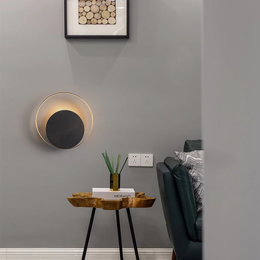 Galathore | Minimalist Celestial Ring Silhouette Wall Light