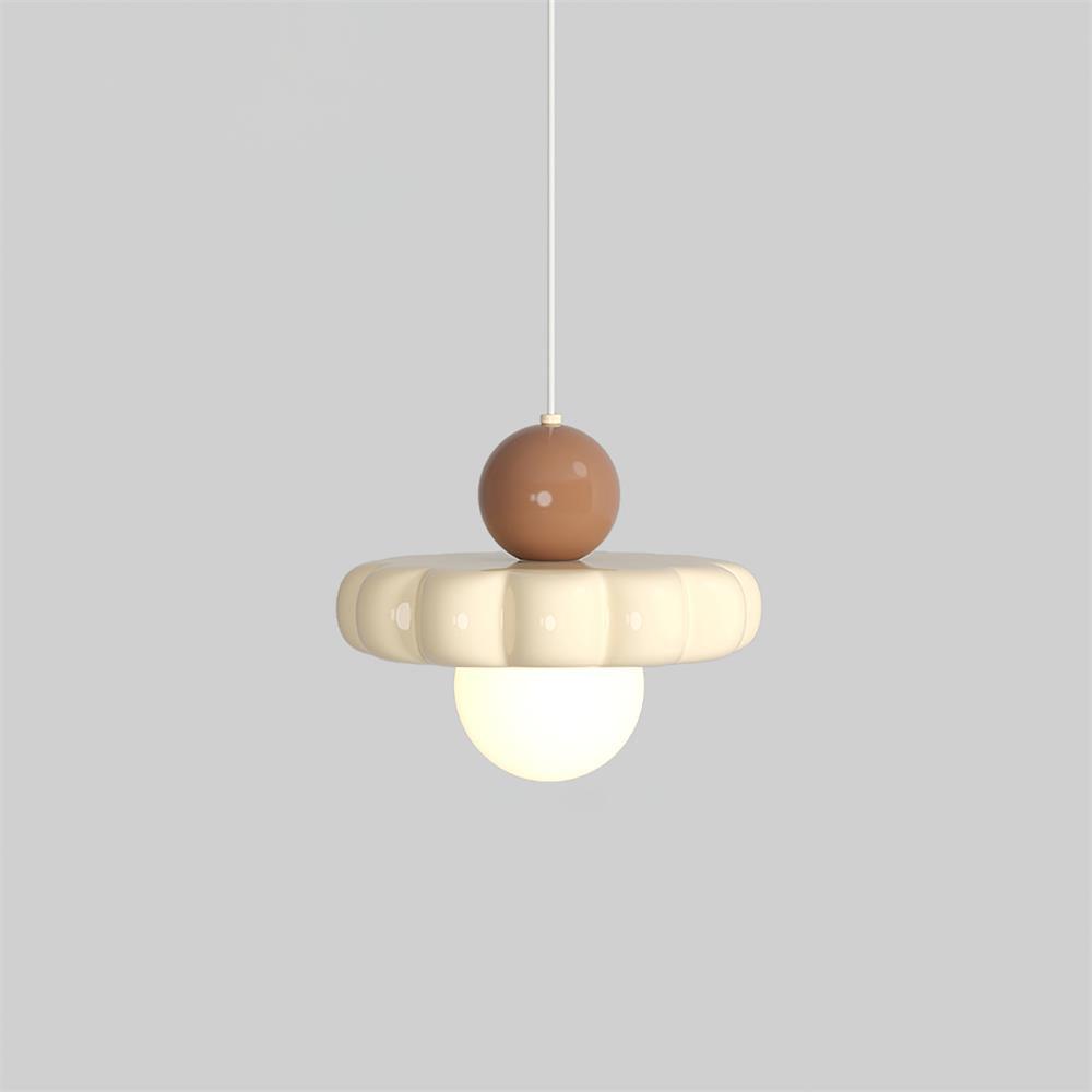 Norda | Nordic Scalloped Dome Floating Globe Pendant Light