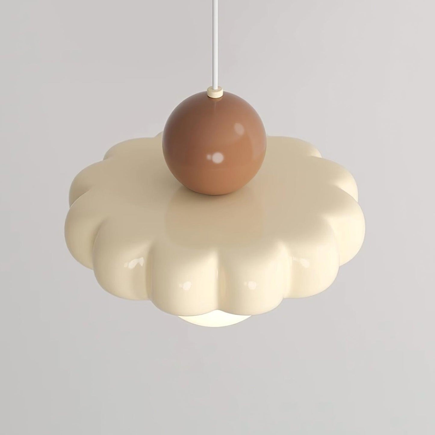 Norda | Nordic Scalloped Dome Floating Globe Pendant Light