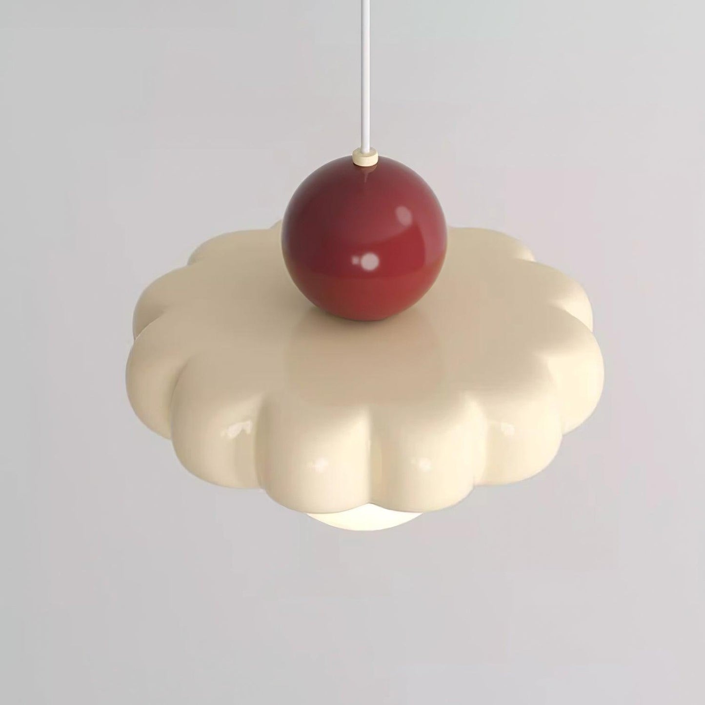 Norda | Nordic Scalloped Dome Floating Globe Pendant Light