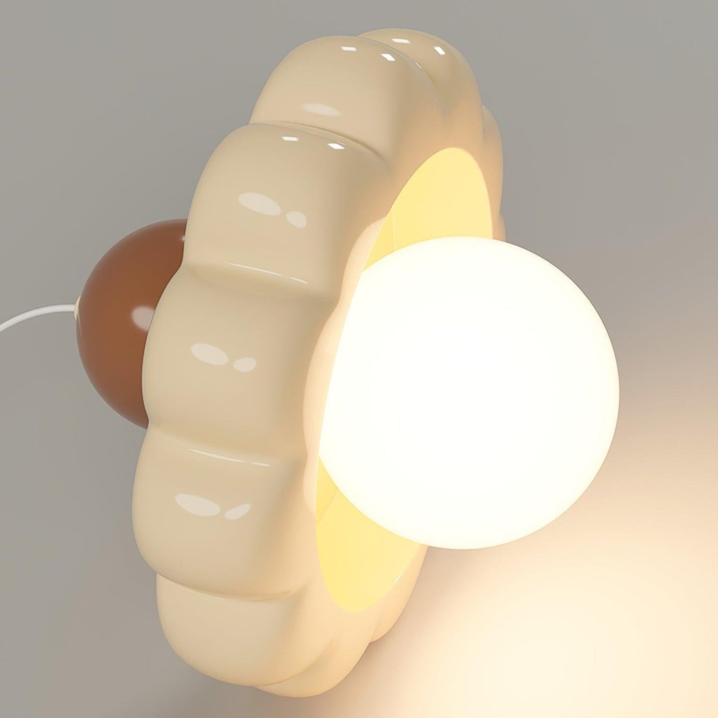 Norda | Nordic Scalloped Dome Floating Globe Pendant Light