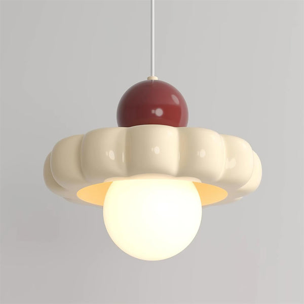 Norda | Nordic Scalloped Dome Floating Globe Pendant Light