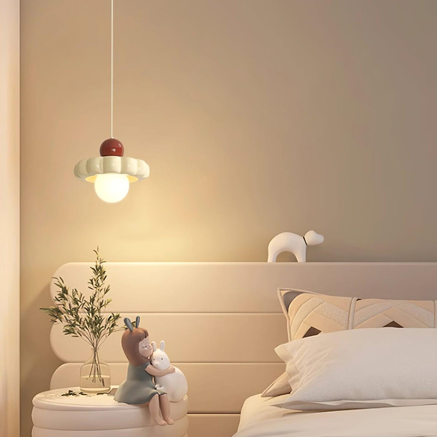 Norda | Nordic Scalloped Dome Floating Globe Pendant Light