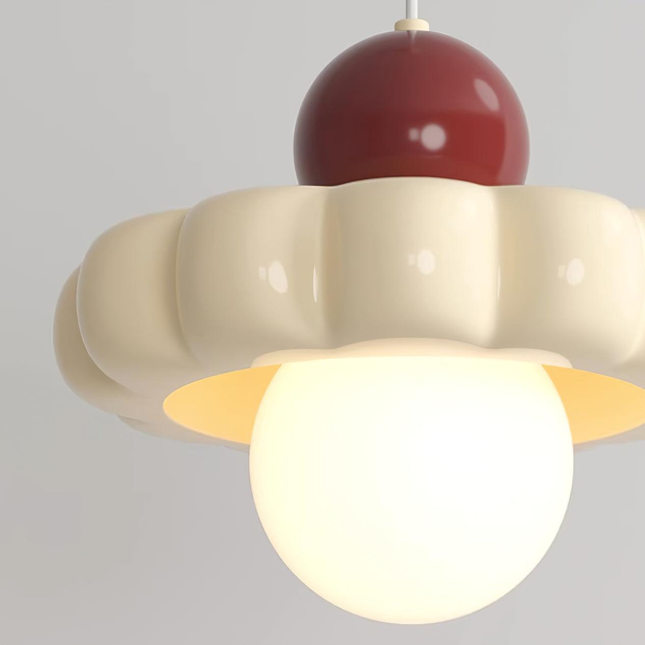 Norda | Nordic Scalloped Dome Floating Globe Pendant Light