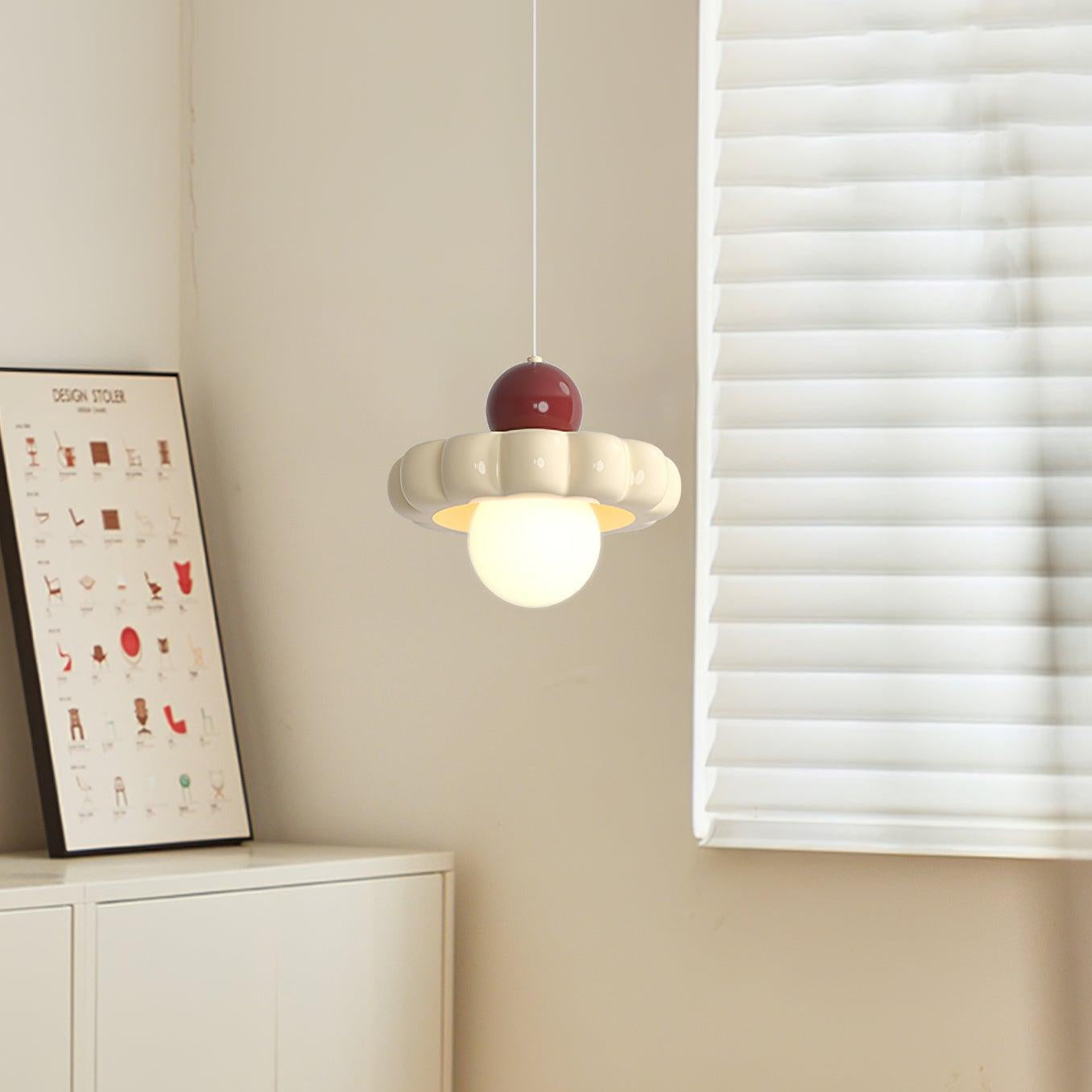 Norda | Nordic Scalloped Dome Floating Globe Pendant Light