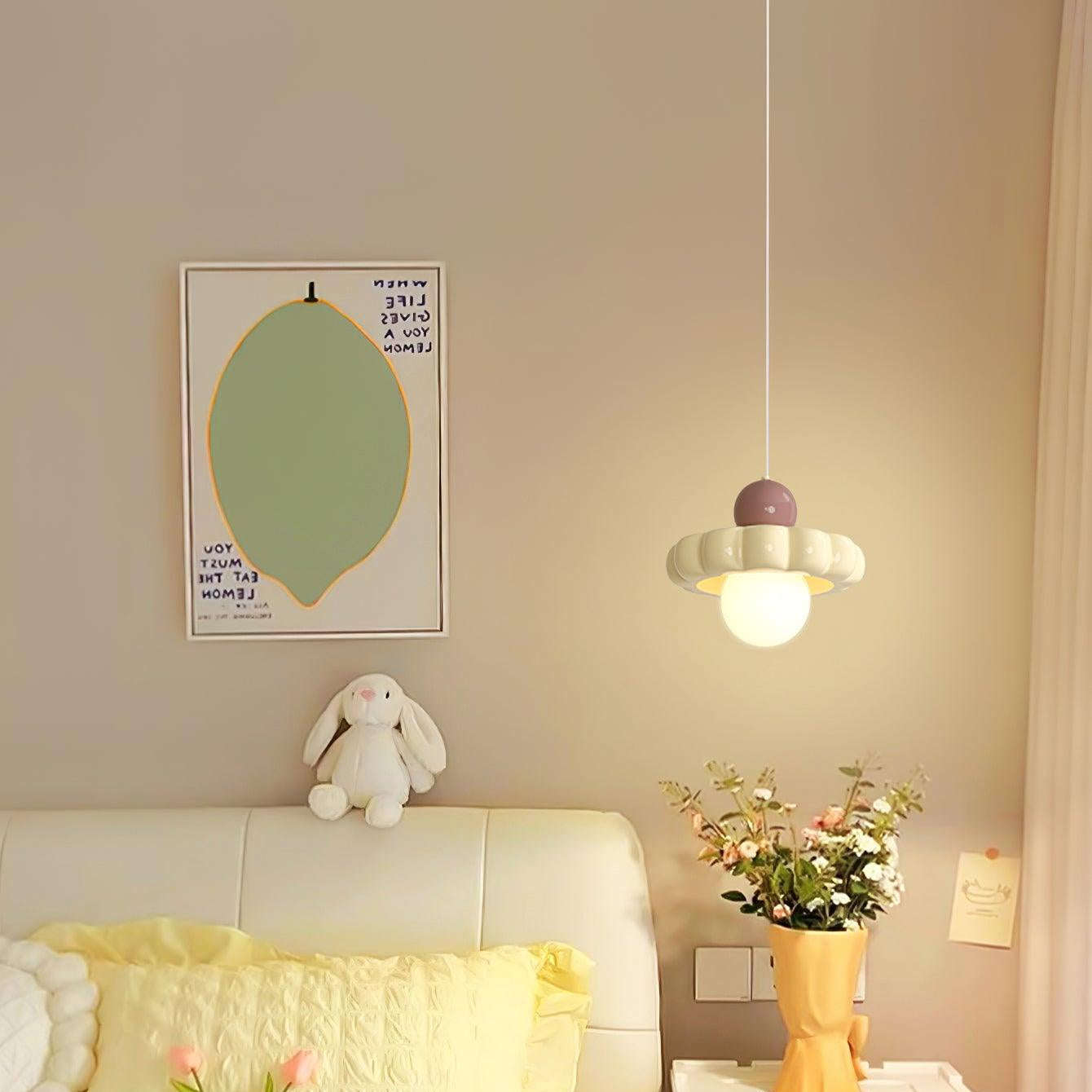 Norda | Nordic Scalloped Dome Floating Globe Pendant Light