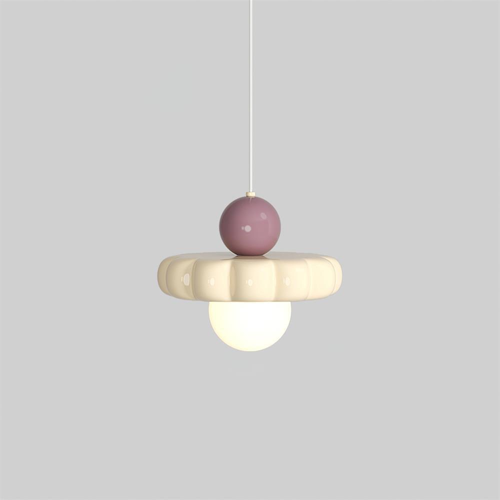 Norda | Nordic Scalloped Dome Floating Globe Pendant Light