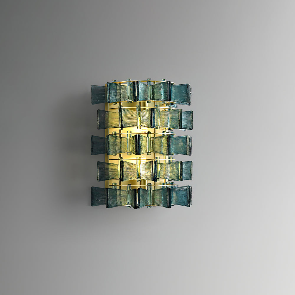 Luvidra | Ribbon Silhouette Fluted Glass Architectural Wall Light
