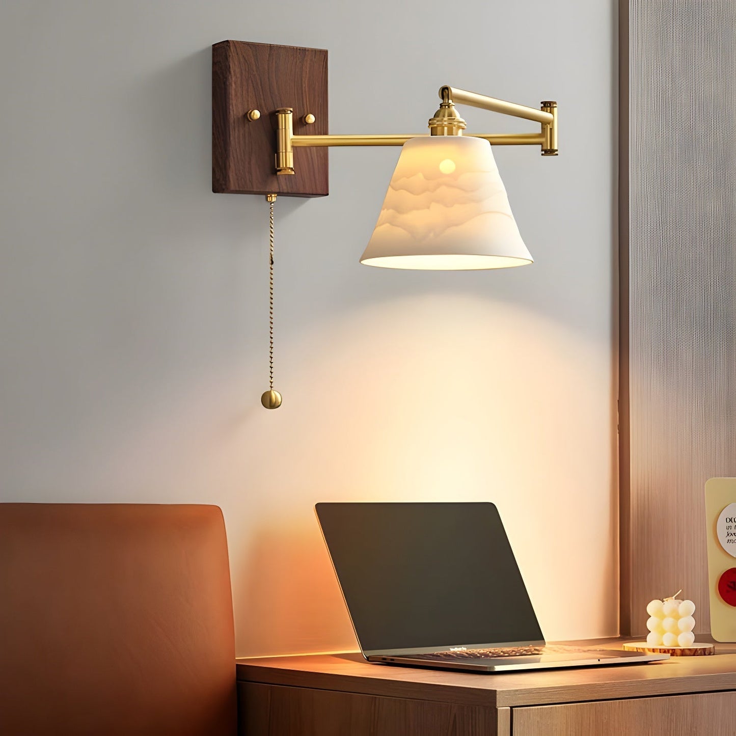 Kalythos | Modern Sculpted Angular Profile Ceramic Wall Light