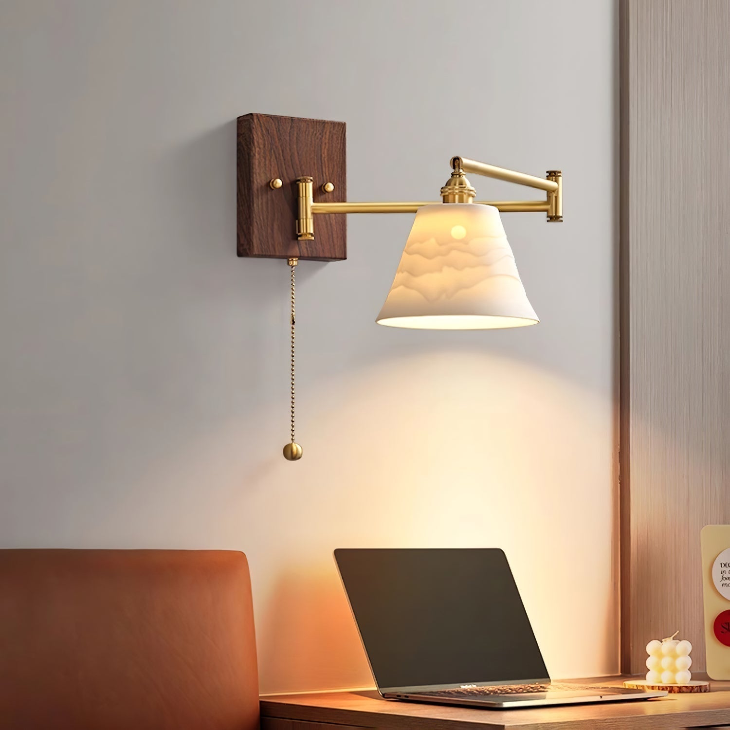 Kalythos | Modern Sculpted Angular Profile Ceramic Wall Light