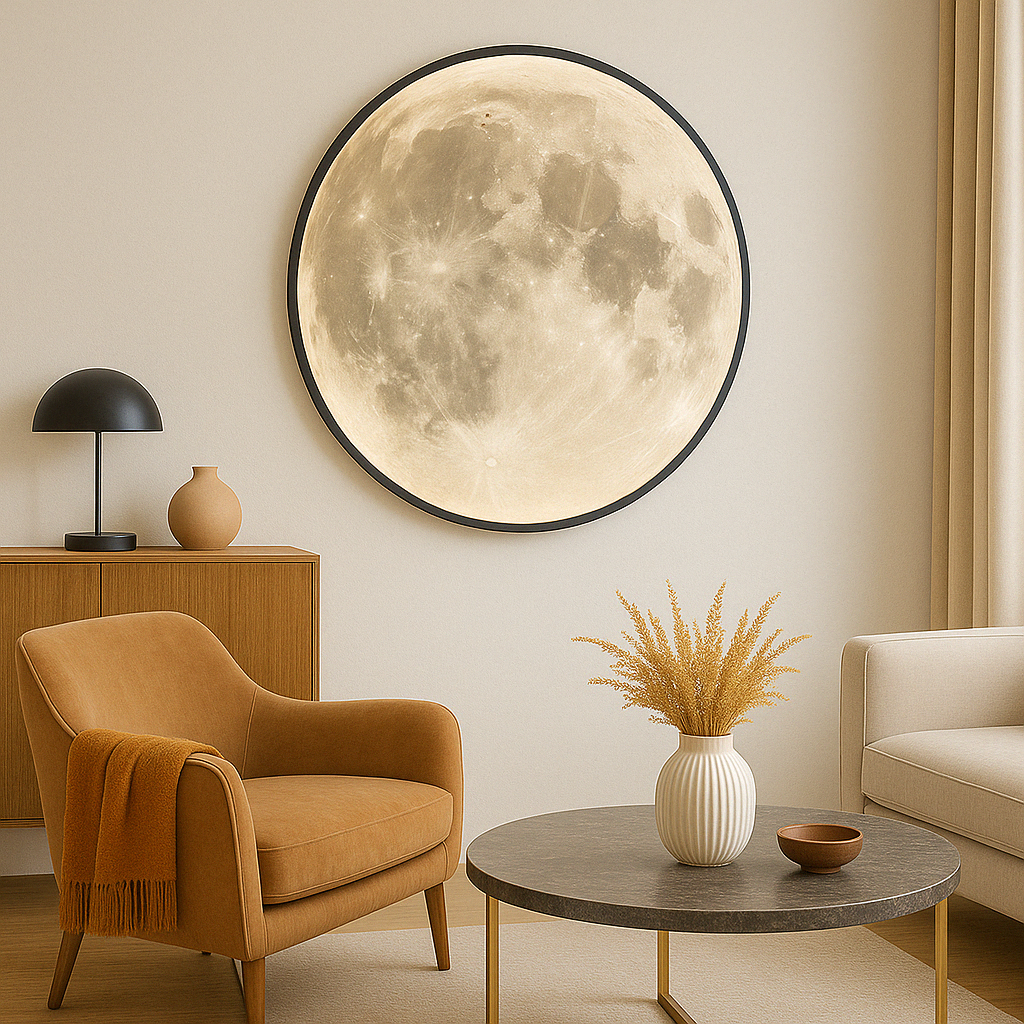 Lunari | Realistic Glowing Moon Wall Light