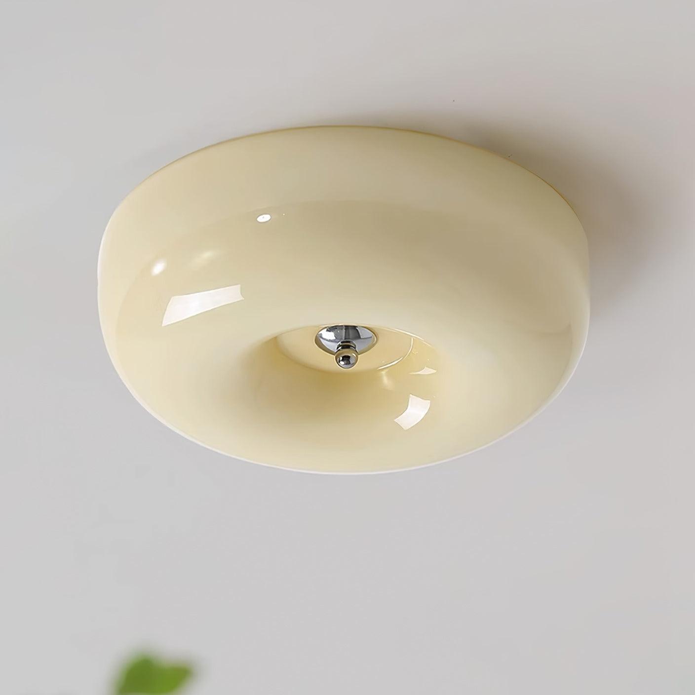 Belvonte | Round Frosted Glass Flush Mount Ceiling Light