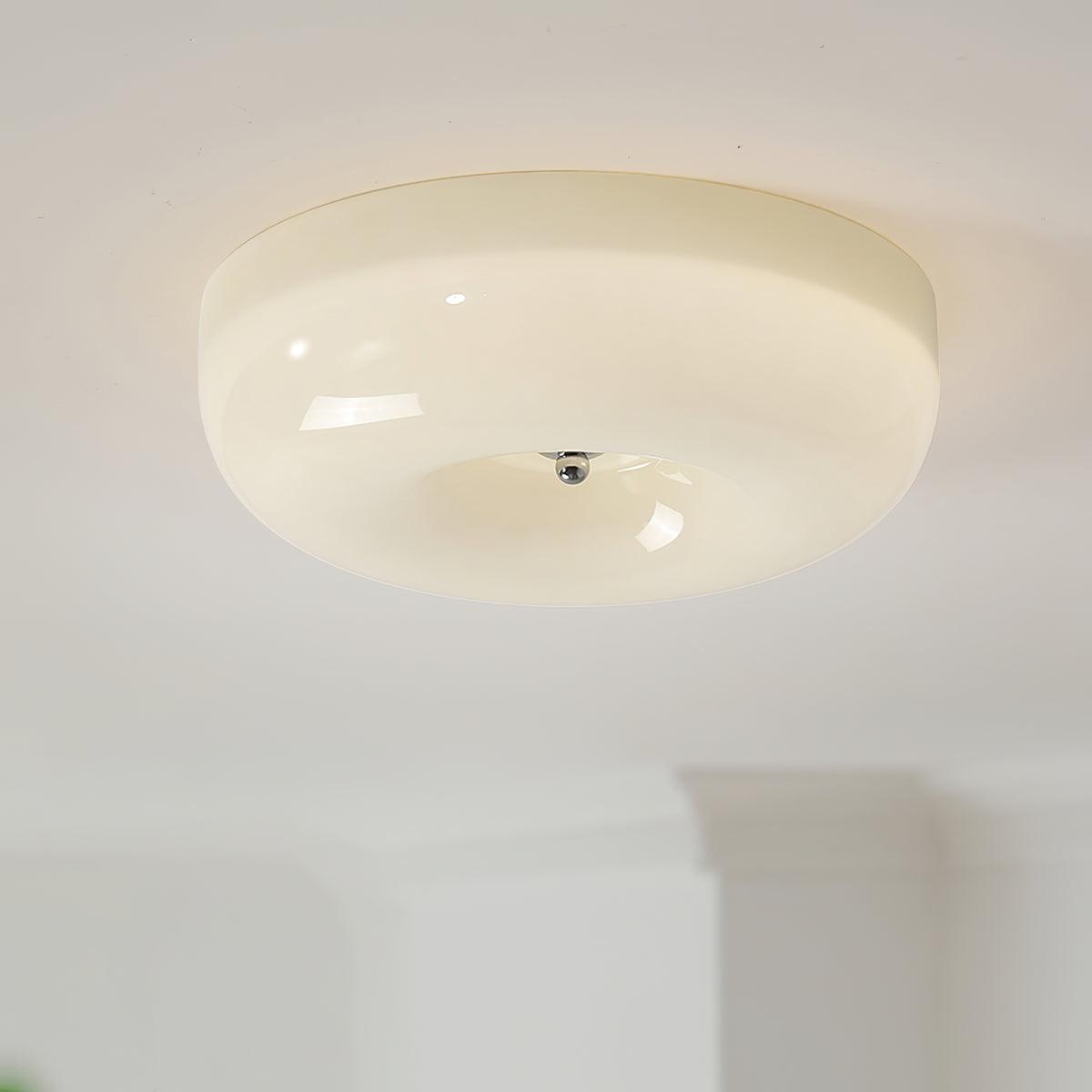 Belvonte | Round Frosted Glass Flush Mount Ceiling Light