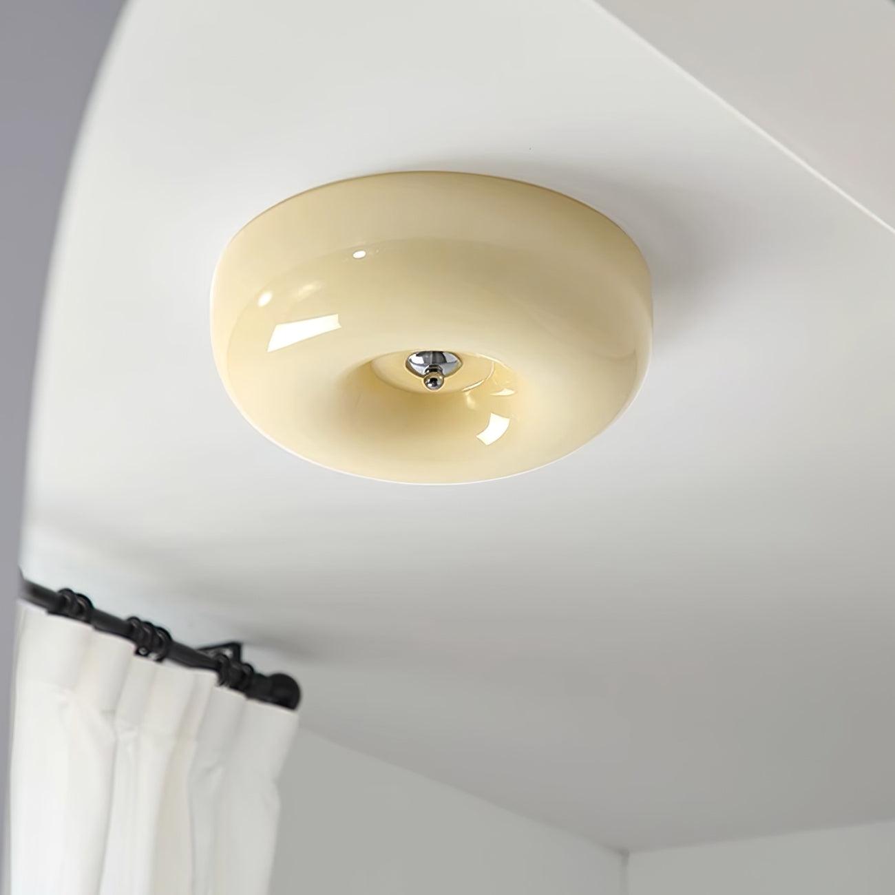 Belvonte | Round Frosted Glass Flush Mount Ceiling Light