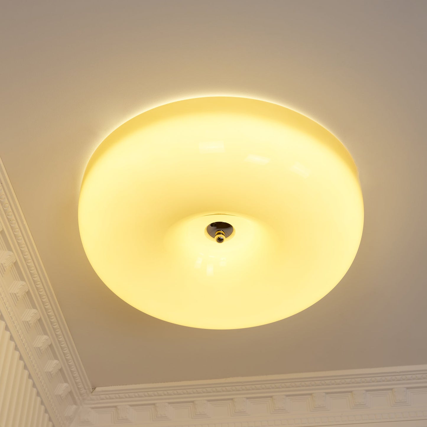 Belvonte | Round Frosted Glass Flush Mount Ceiling Light