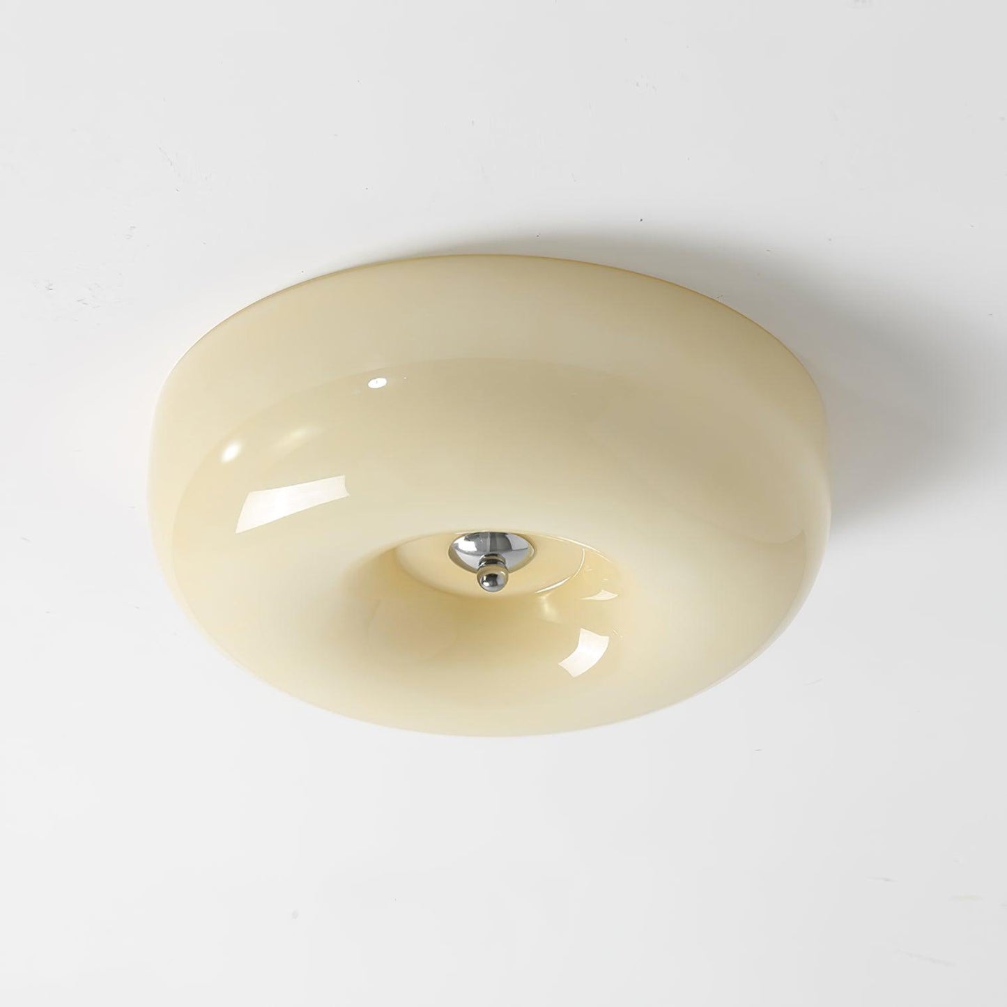 Belvonte | Round Frosted Glass Flush Mount Ceiling Light