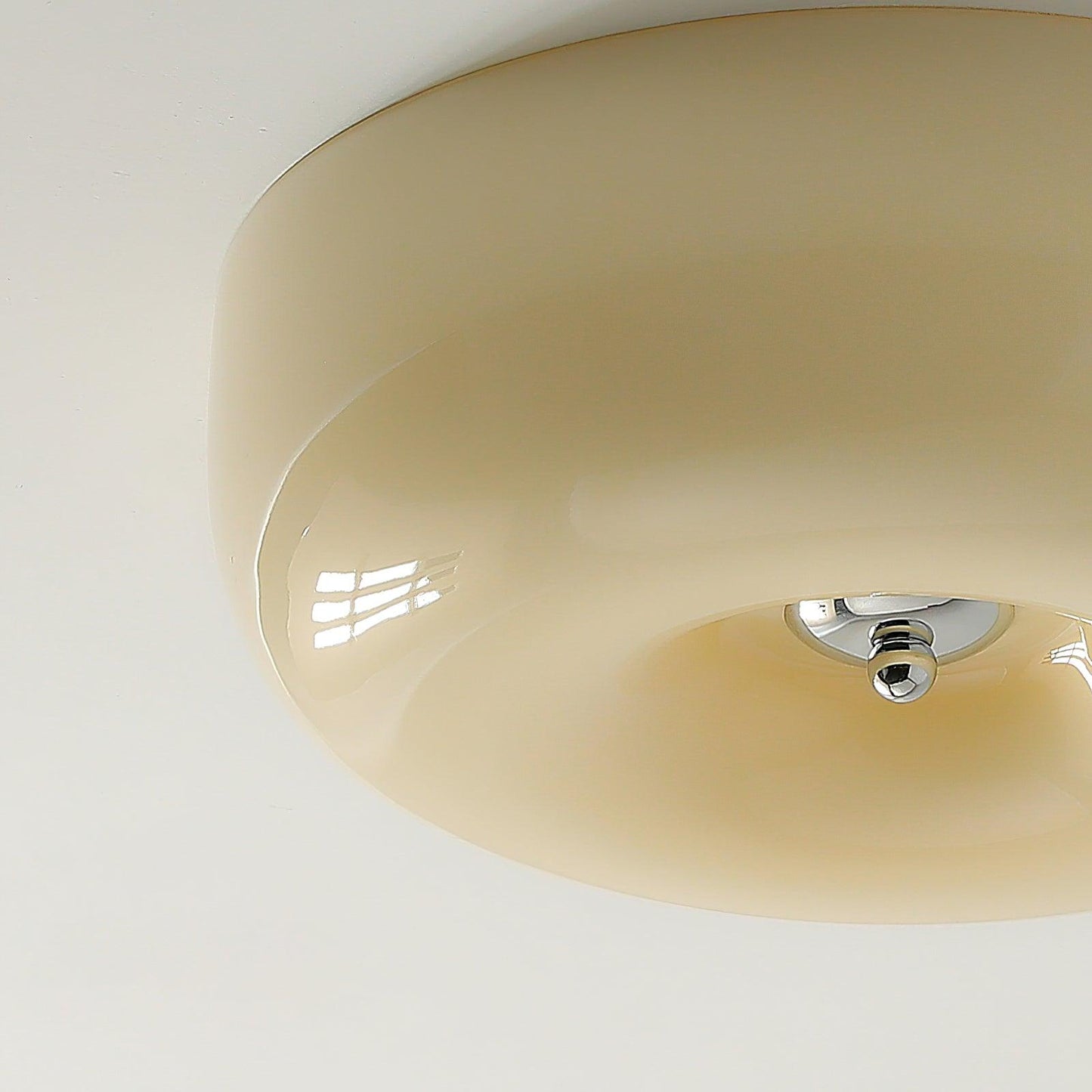 Belvonte | Round Frosted Glass Flush Mount Ceiling Light