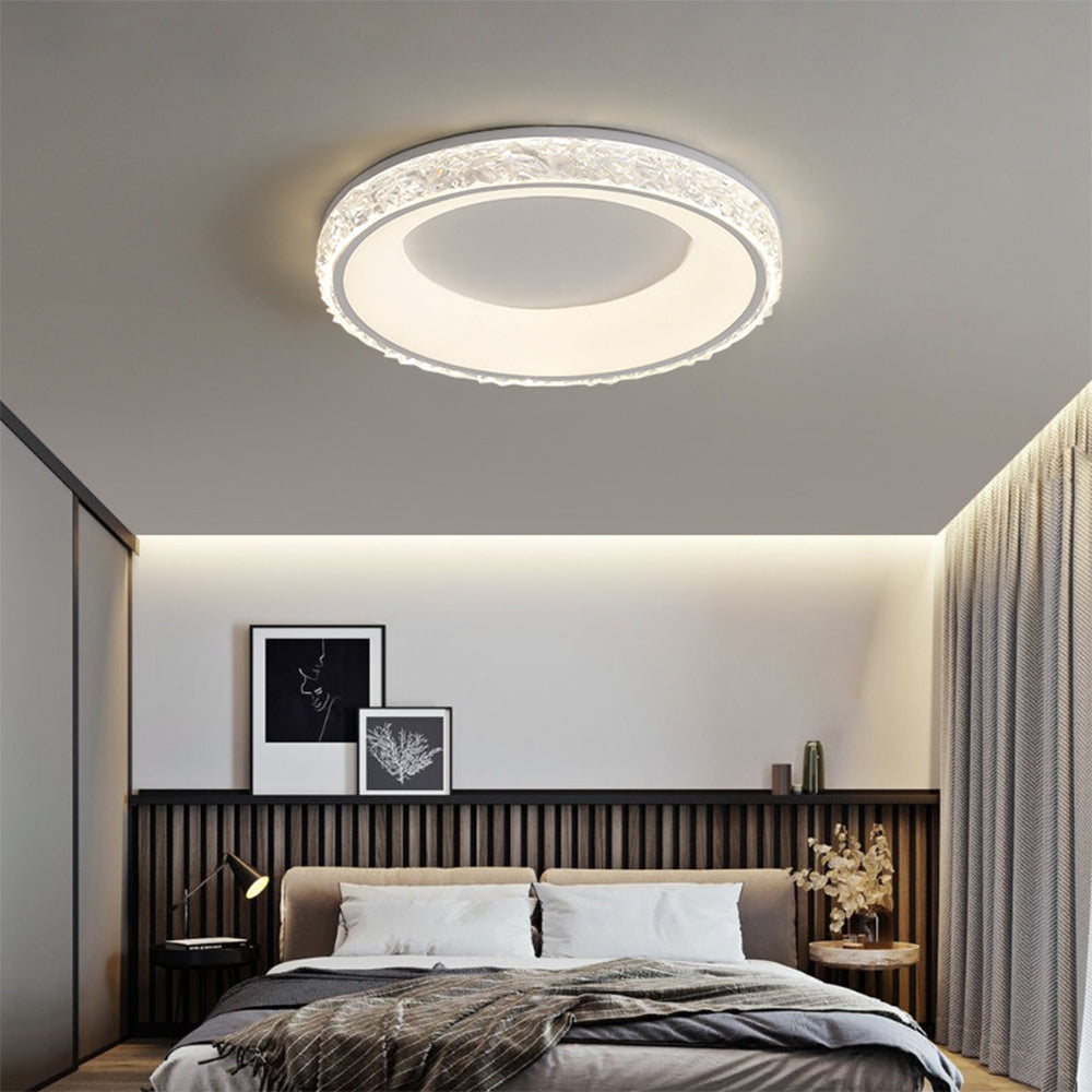 Lustra | Modern Round Acrylic Flush Mount Ceiling Light