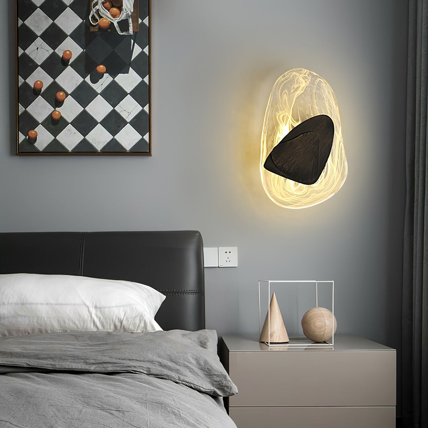 Zoryathen | Translucent Glass Ribbed Sconce Wall Light