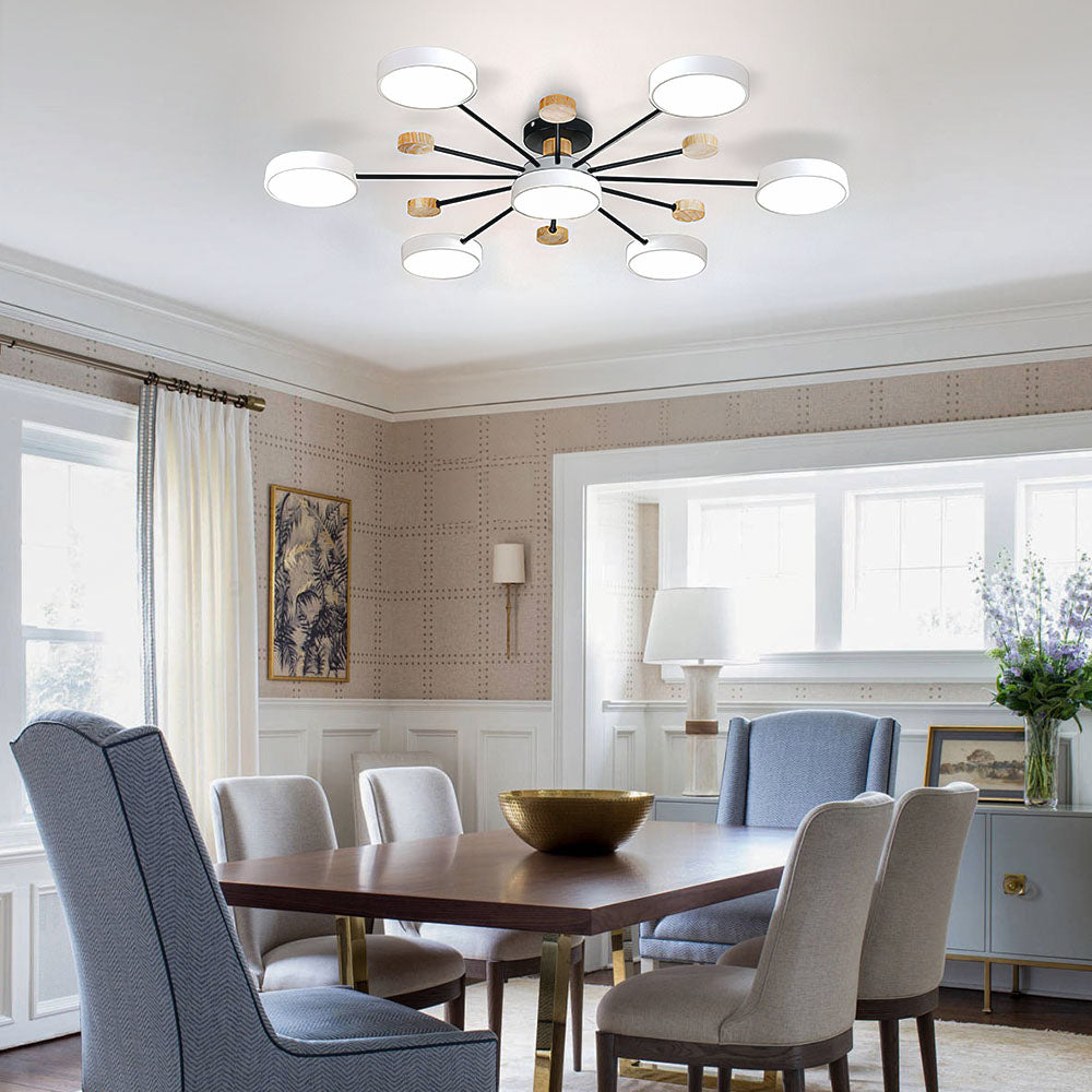 Sylve | Nordic Style Round Flat Panel Ceiling Light