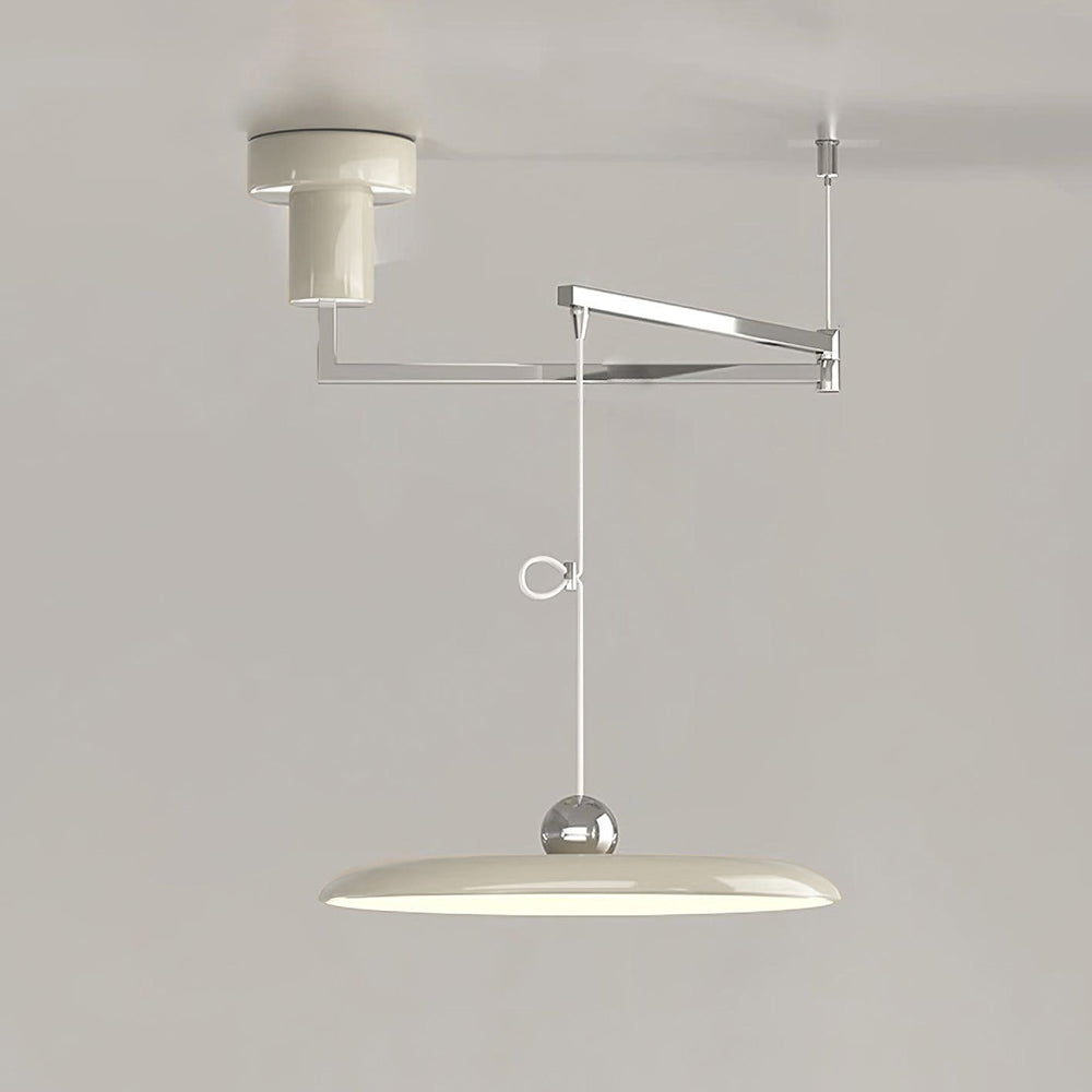 Aris | Morandi-Inspired Adjustable Swing Arm Pendant Light