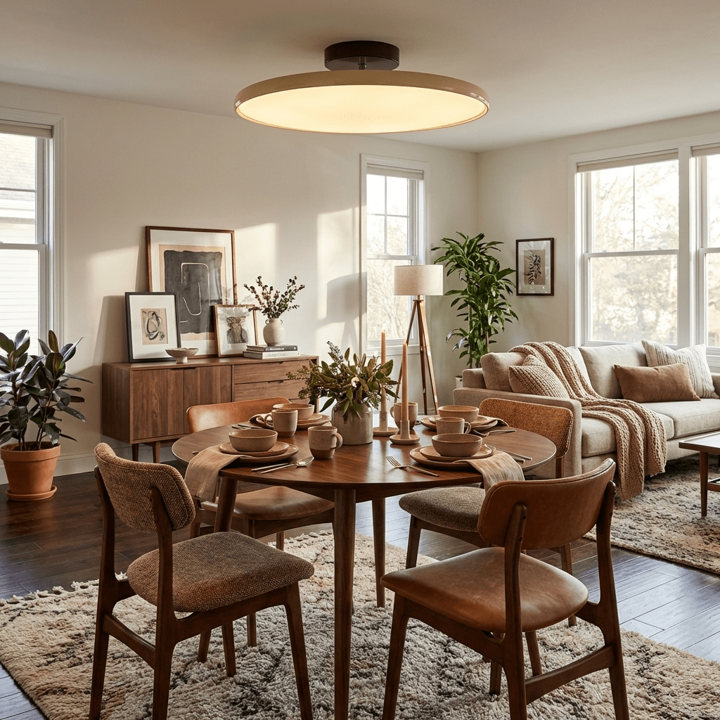 Brondela | Rotating Arc Minimalist Directional Overhead Ceiling Light