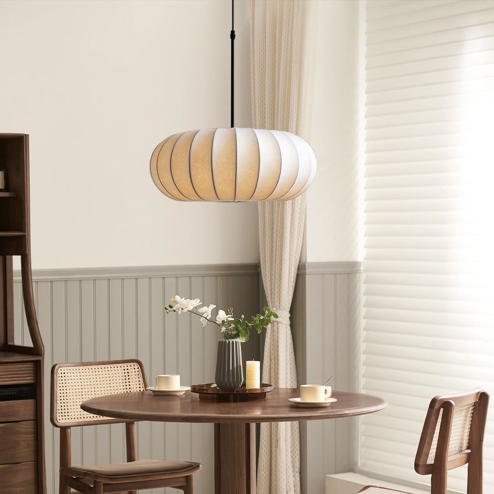 Serica | Wabi Sabi Ribbed Oval Pendant Light