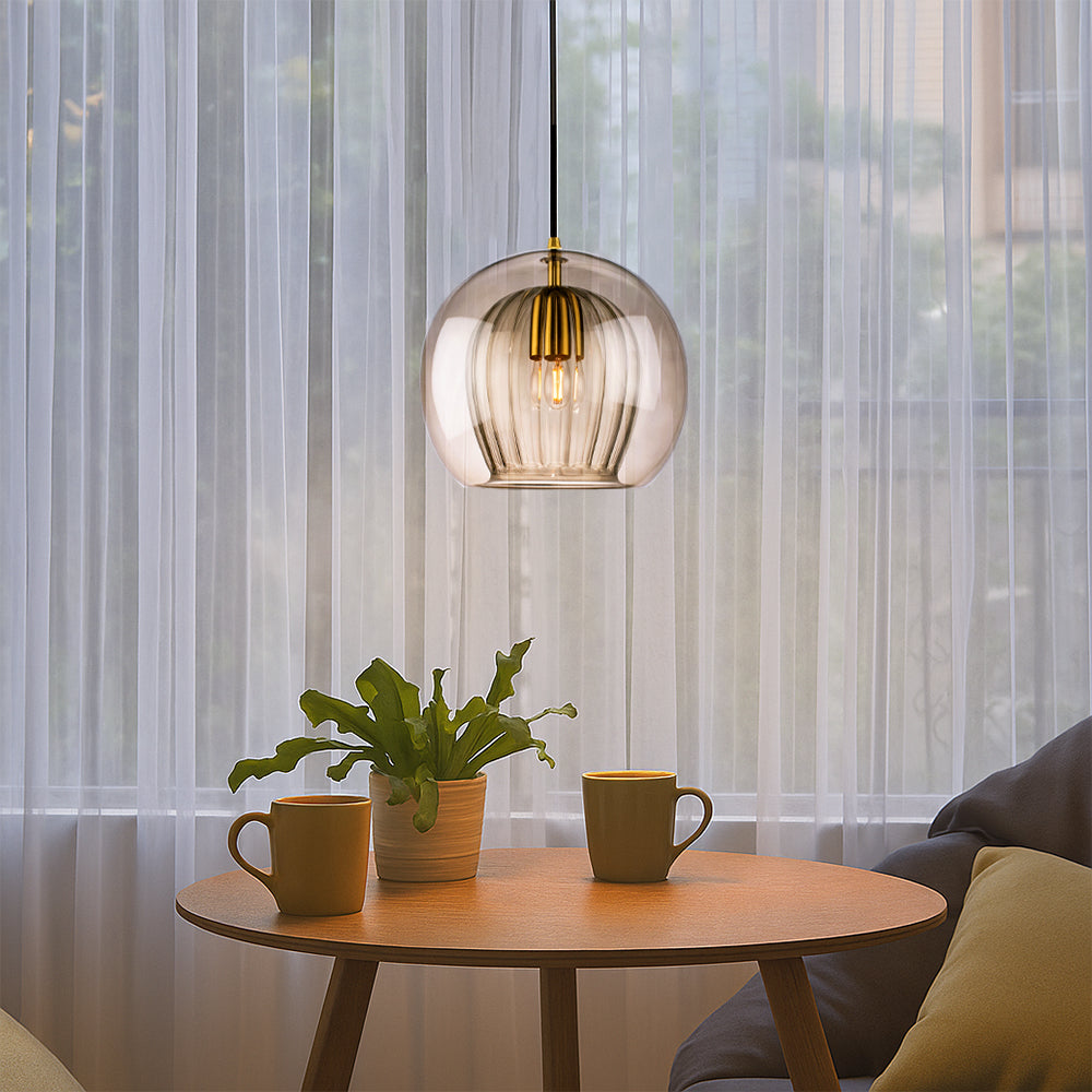 Lucia | Modern Handblown Glass Globe Pendant Light