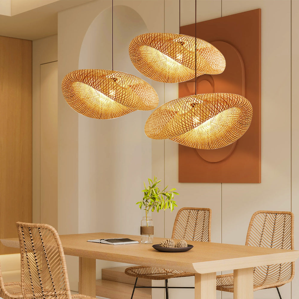Nativa | Scandinavian Woven Bamboo Pendant Light