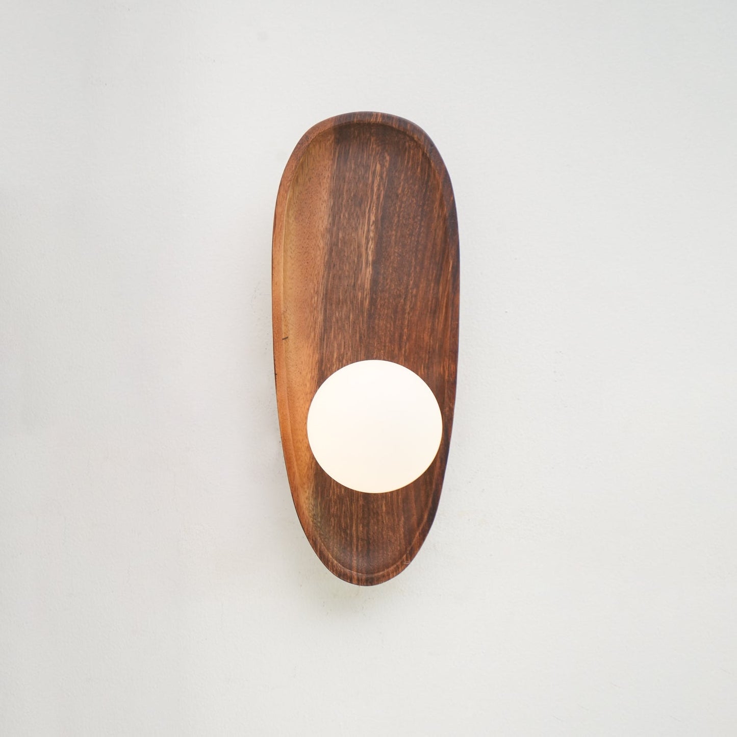 Merivane | Organic Texture Glass Timber Sconce Wall Light