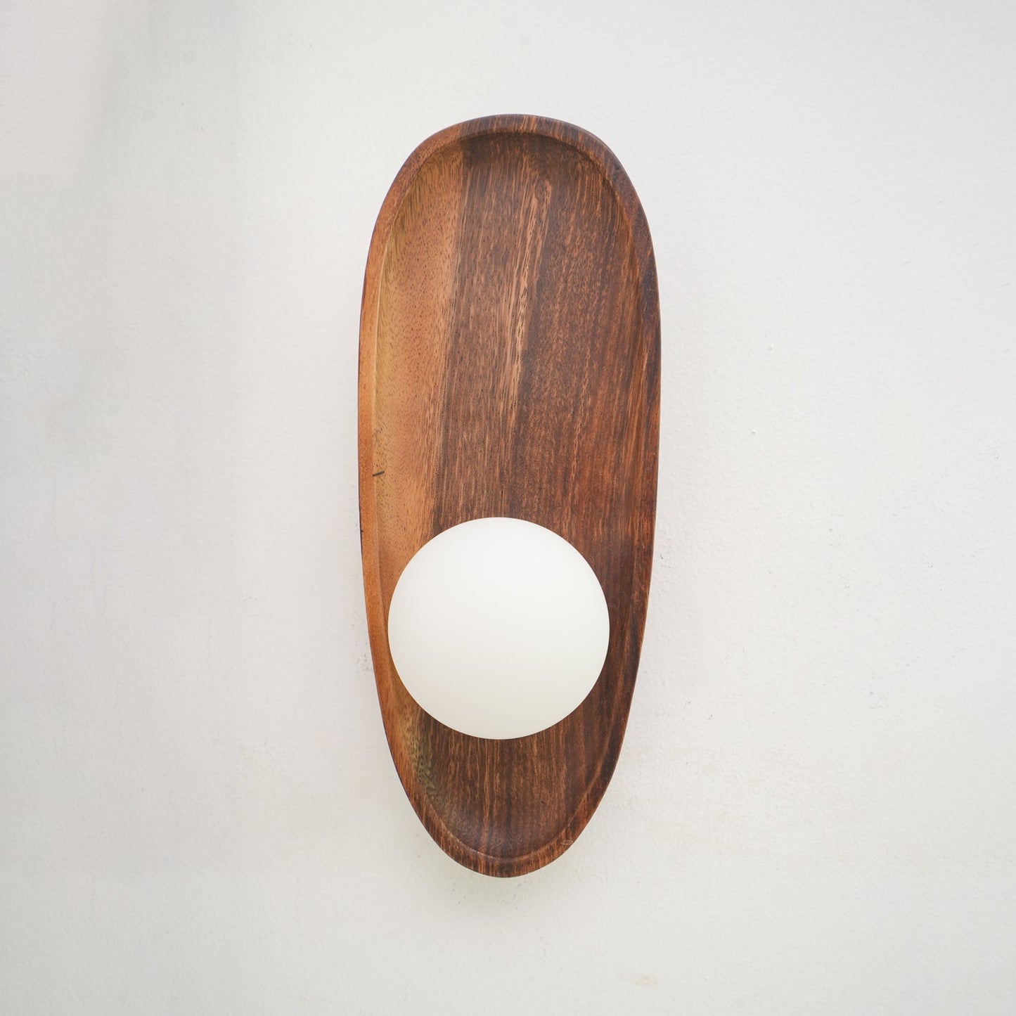 Merivane | Organic Texture Glass Timber Sconce Wall Light