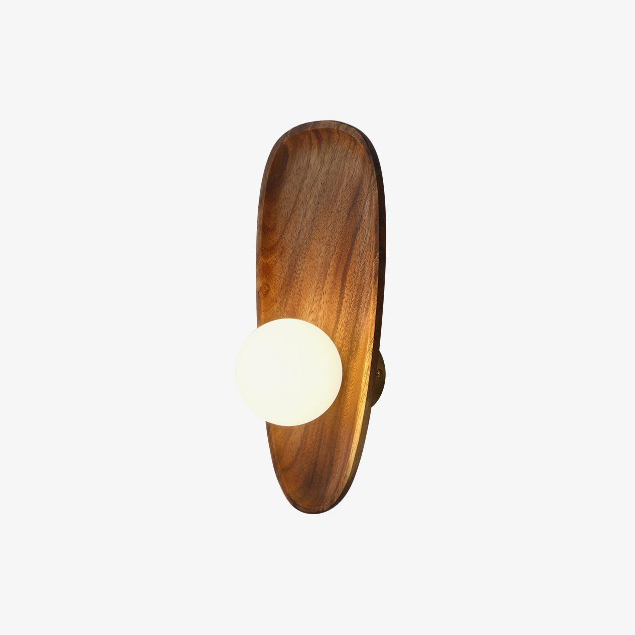 Merivane | Organic Texture Glass Timber Sconce Wall Light