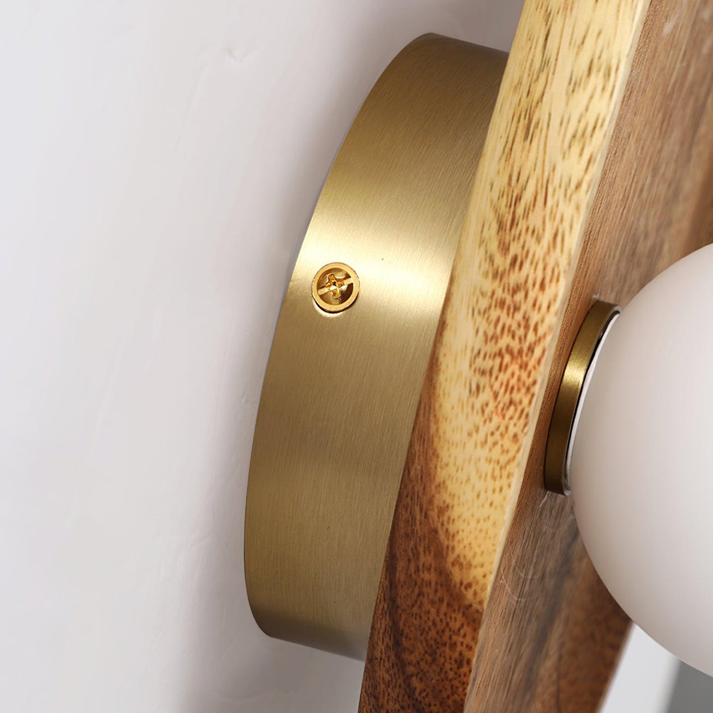 Merivane | Organic Texture Glass Timber Sconce Wall Light