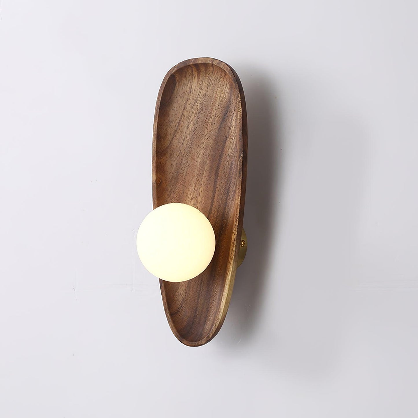 Merivane | Organic Texture Glass Timber Sconce Wall Light