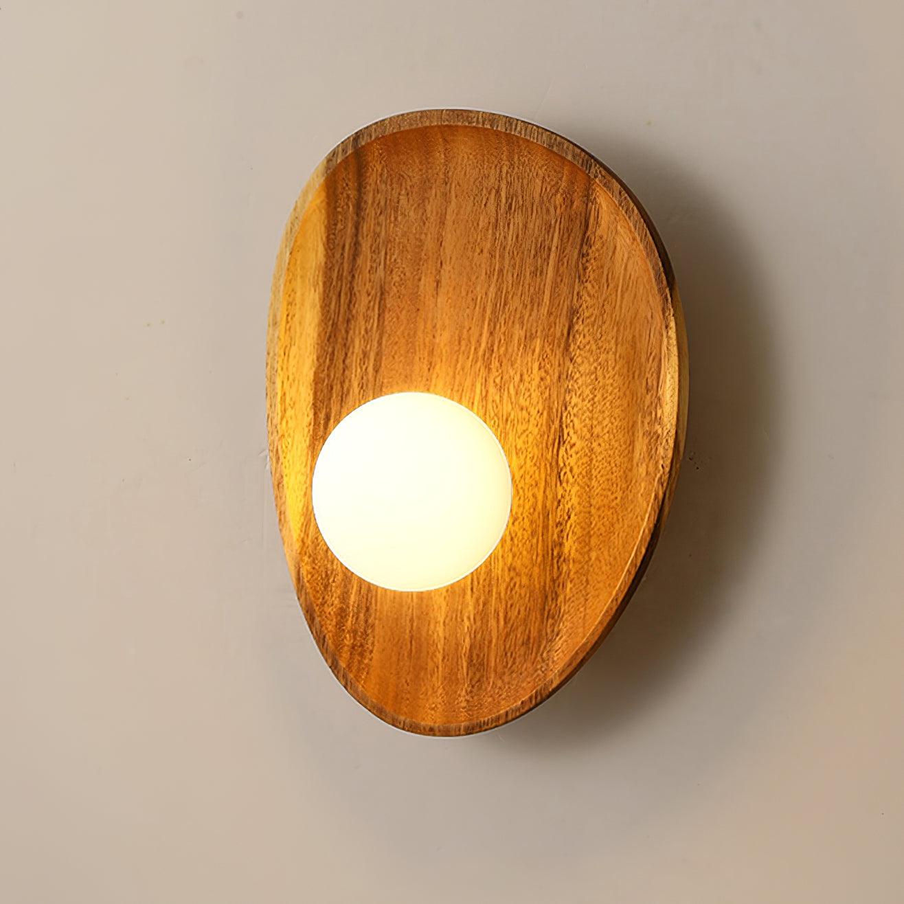 Merivane | Organic Texture Glass Timber Sconce Wall Light