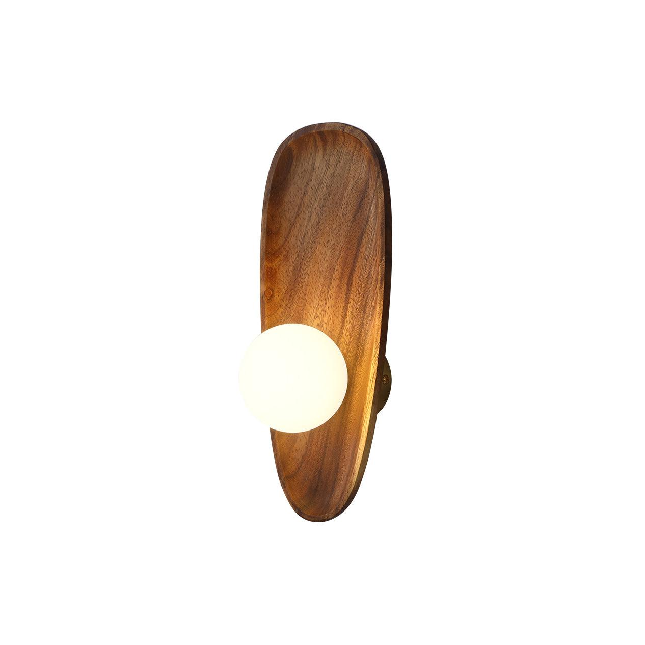 Merivane | Organic Texture Glass Timber Sconce Wall Light