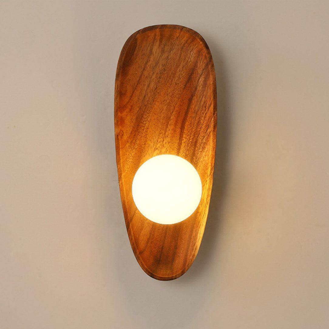 Merivane | Organic Texture Glass Timber Sconce Wall Light