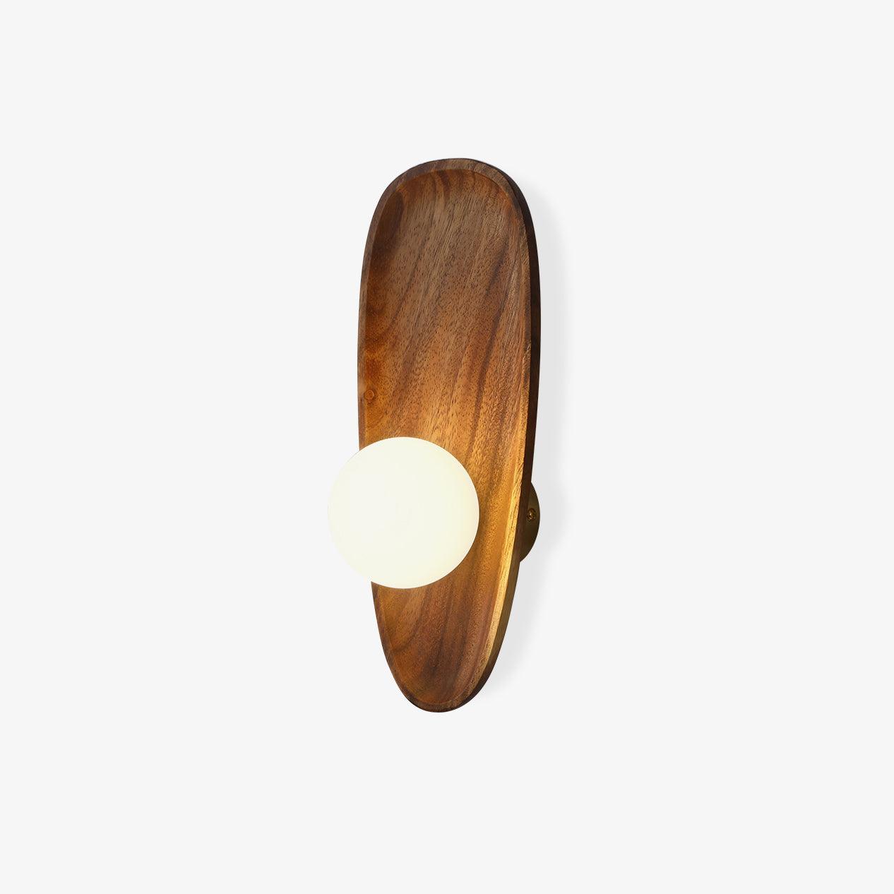 Merivane | Organic Texture Glass Timber Sconce Wall Light