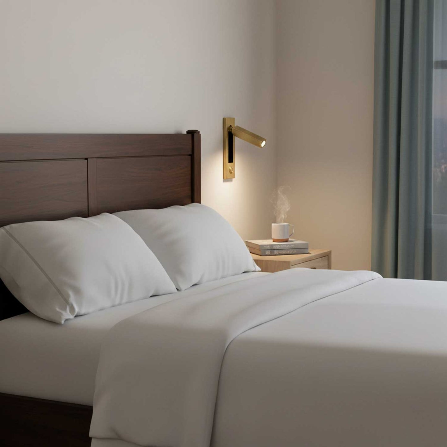 Vaelenor | Minimalist Concealed Retractable Bedside Reading Wall Light