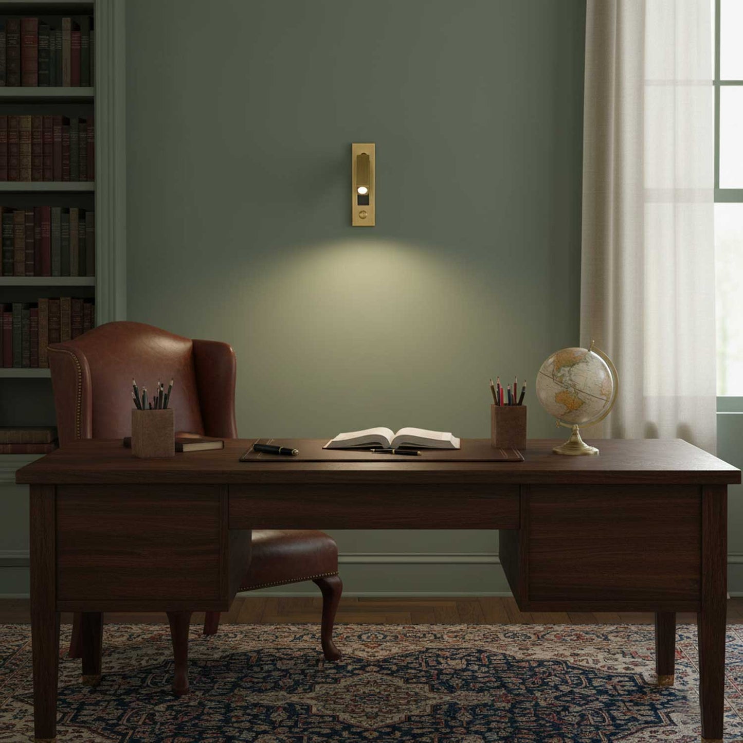 Vaelenor | Minimalist Concealed Retractable Bedside Reading Wall Light