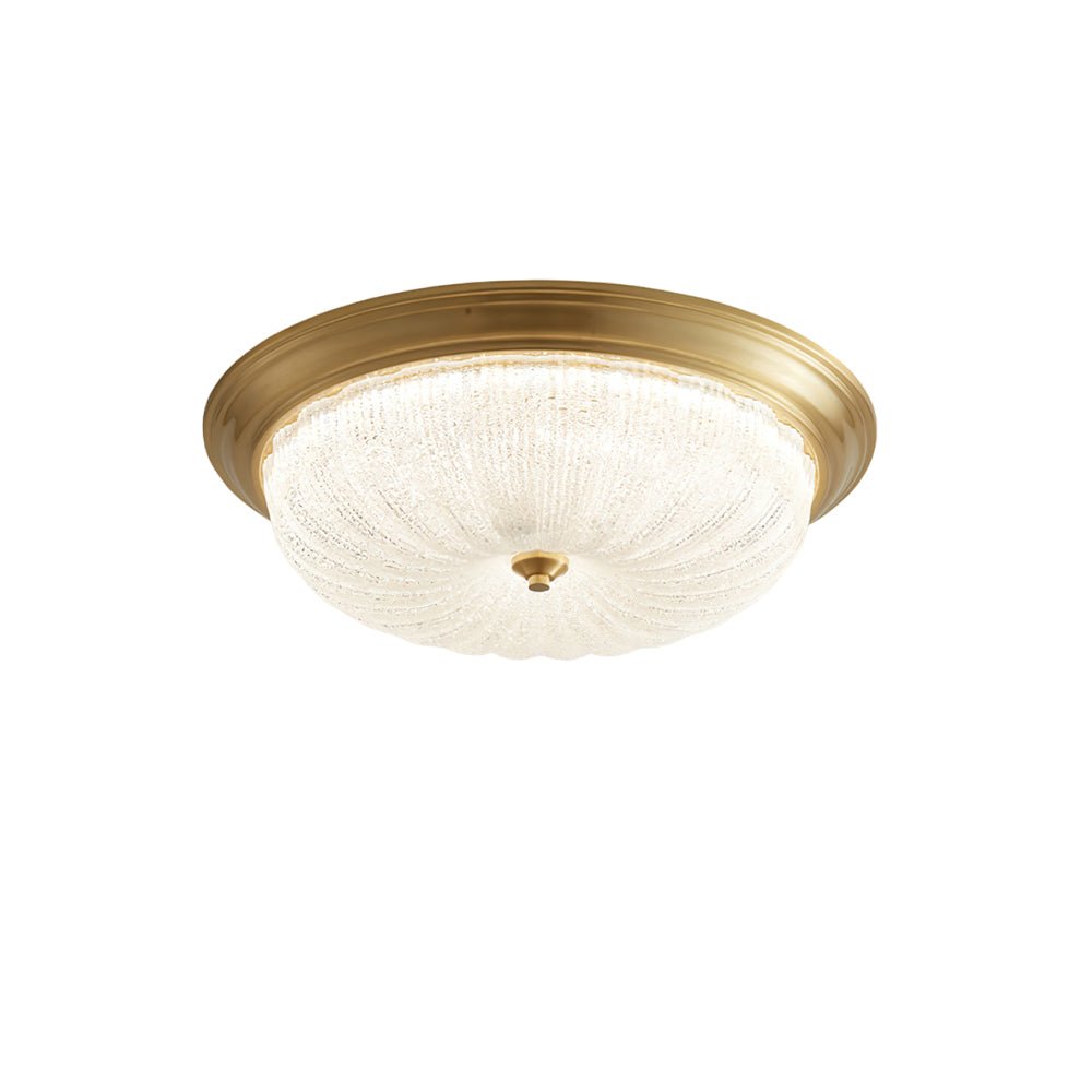 Elvore | Grand Ornate Frosted Glass Vaulted Flush Mount Ceiling Light