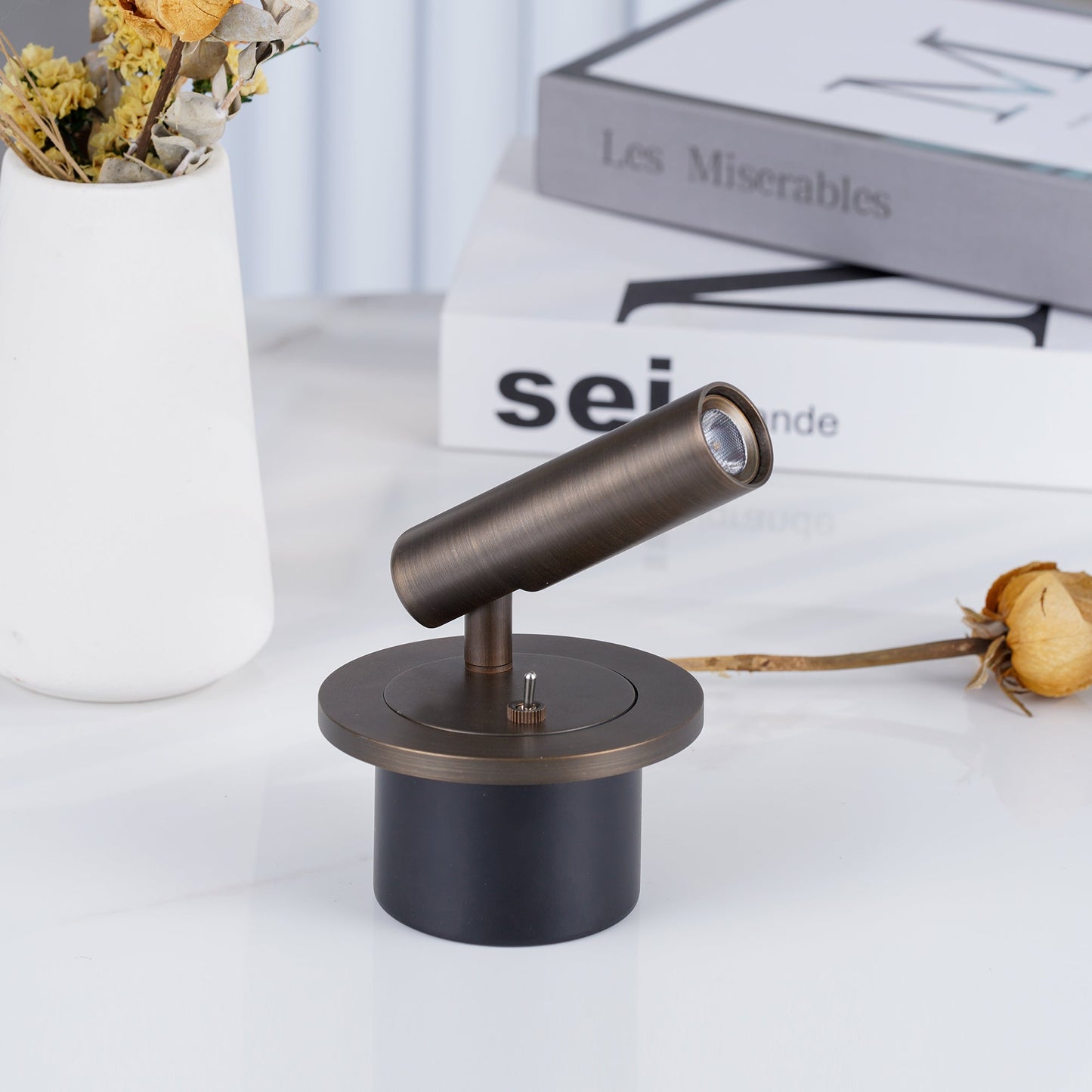 Evorne | Architectural Recessed Silhouette Bedside Reading Spotlight