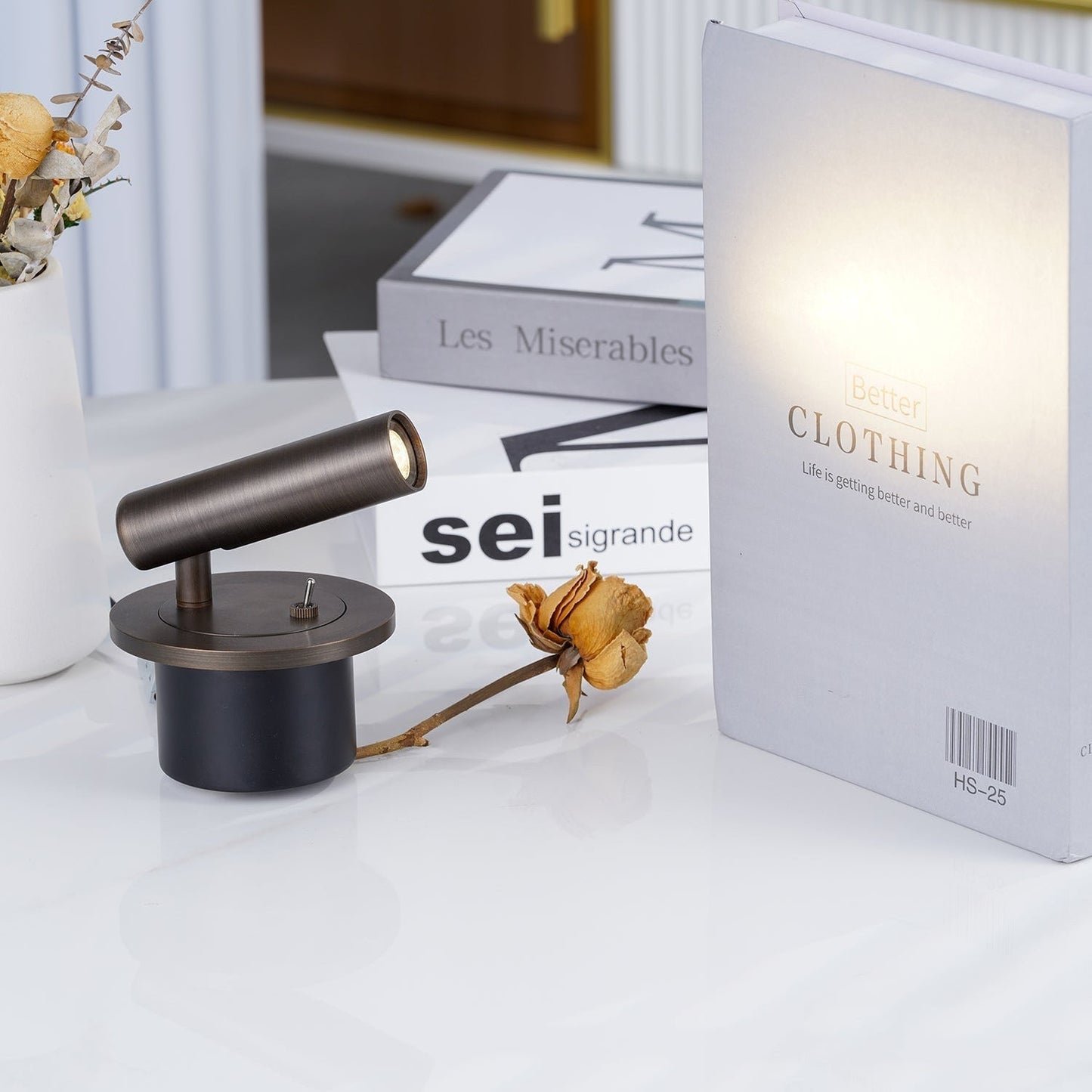 Evorne | Architectural Recessed Silhouette Bedside Reading Spotlight