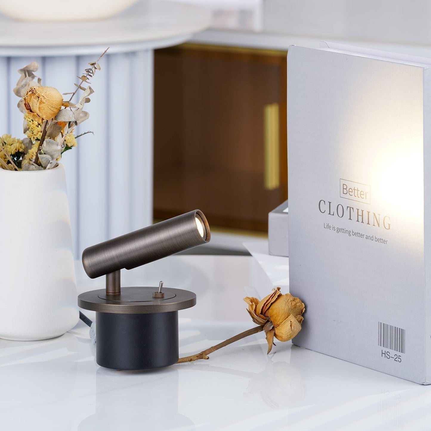 Evorne | Architectural Recessed Silhouette Bedside Reading Spotlight