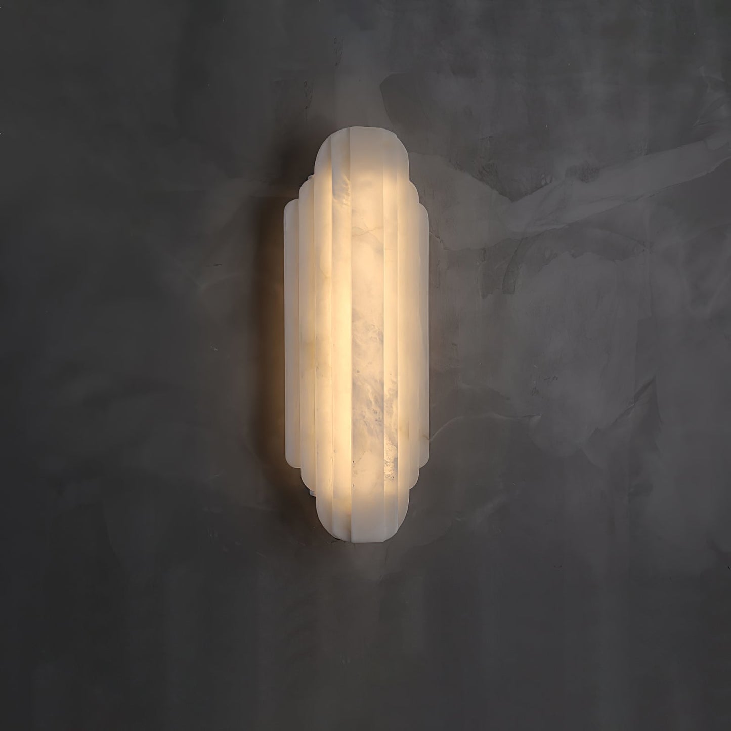 Aethelard | Art Deco Alabaster Pillar Architectural Wall Light