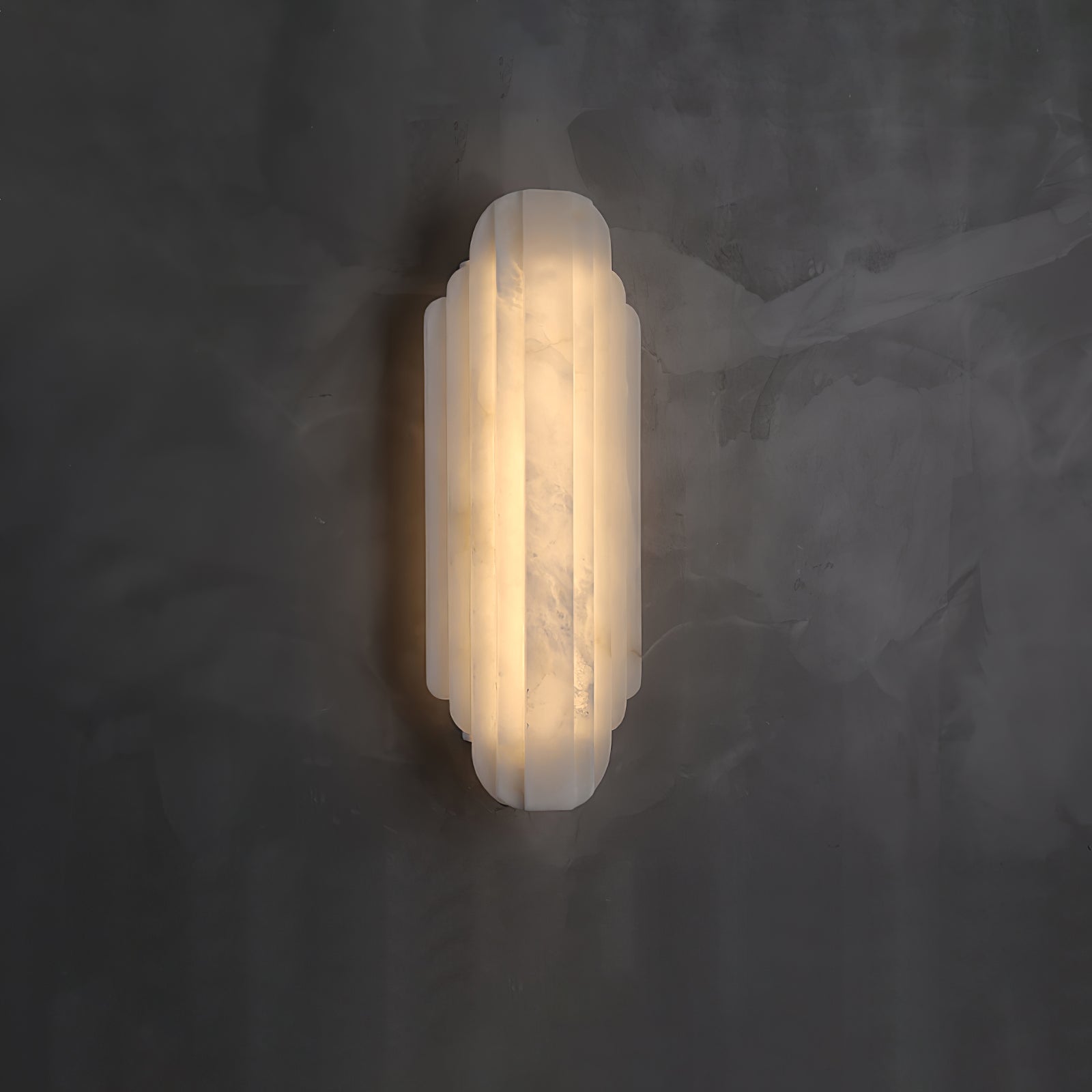 Aethelard | Art Deco Alabaster Pillar Architectural Wall Light