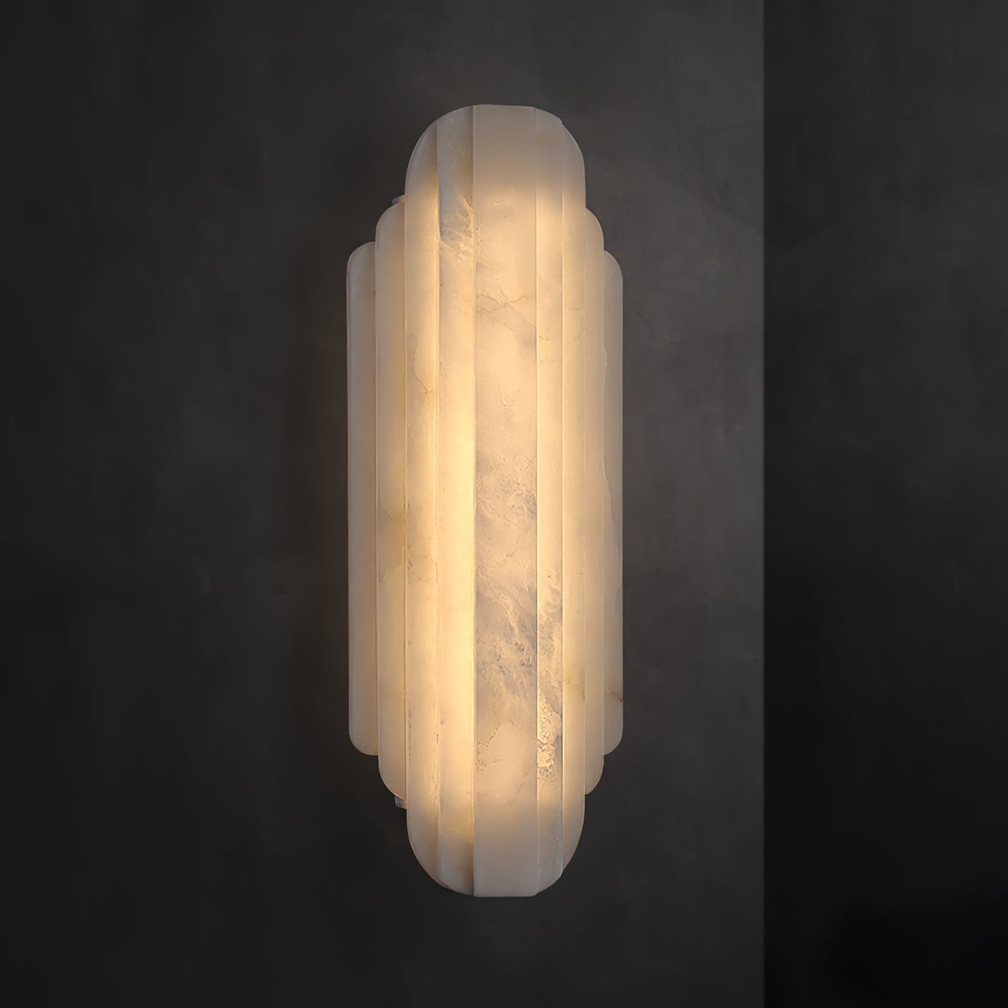 Aethelard | Art Deco Alabaster Pillar Architectural Wall Light