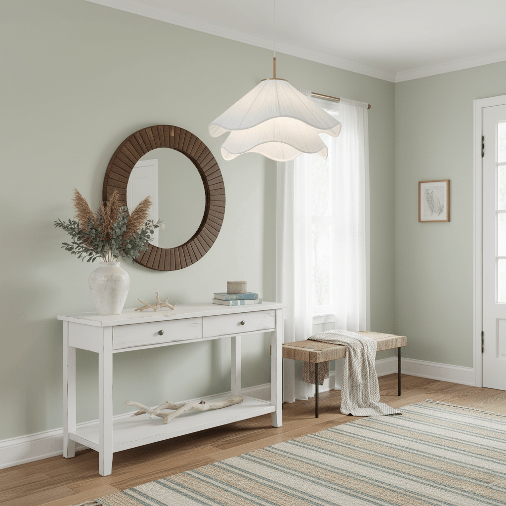 Corisande | Layered Pleated Fabric Floral Pendant Light